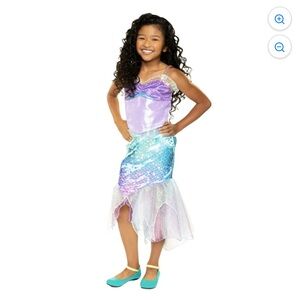 Disney little Mermaid live action  Costume for Kids - Lavender and Aqua size 4-6